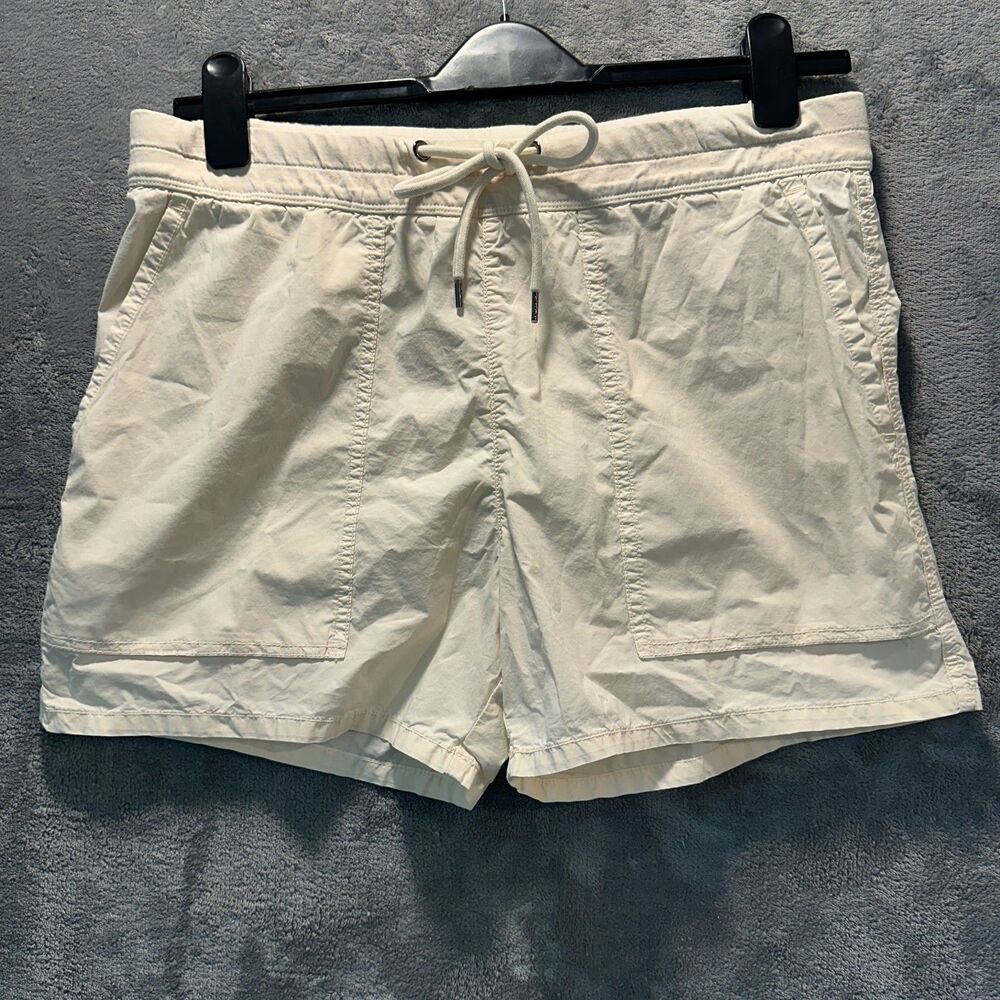 NWT NEW James Perse Alabaster Cotton Stretch Utility Pull On Shorts Sz 3 / Large